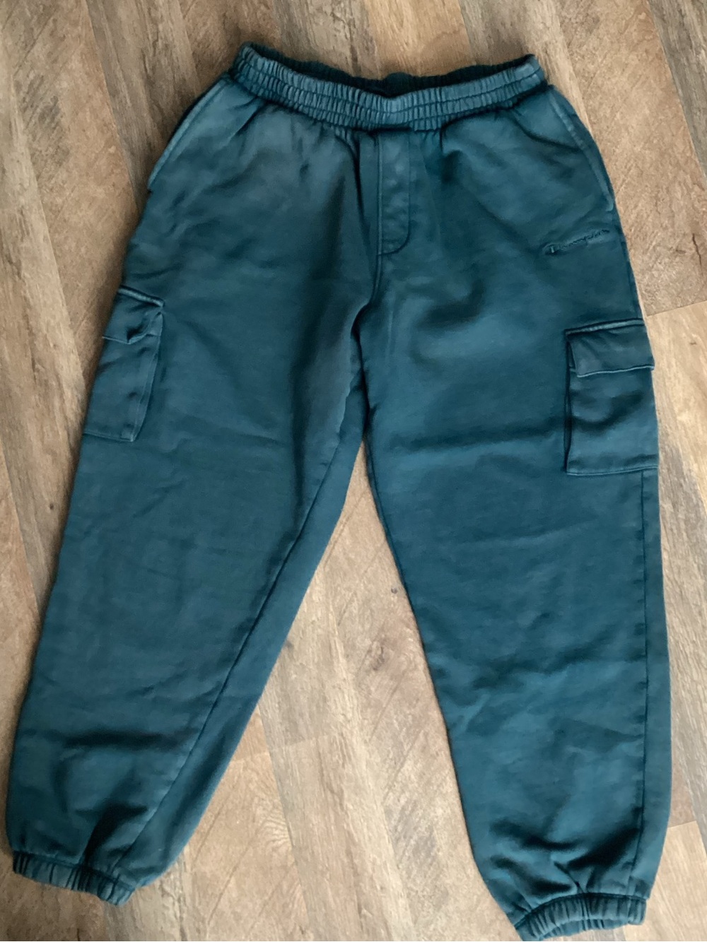 Champion Men's Cargo Jogger Pants in Teal